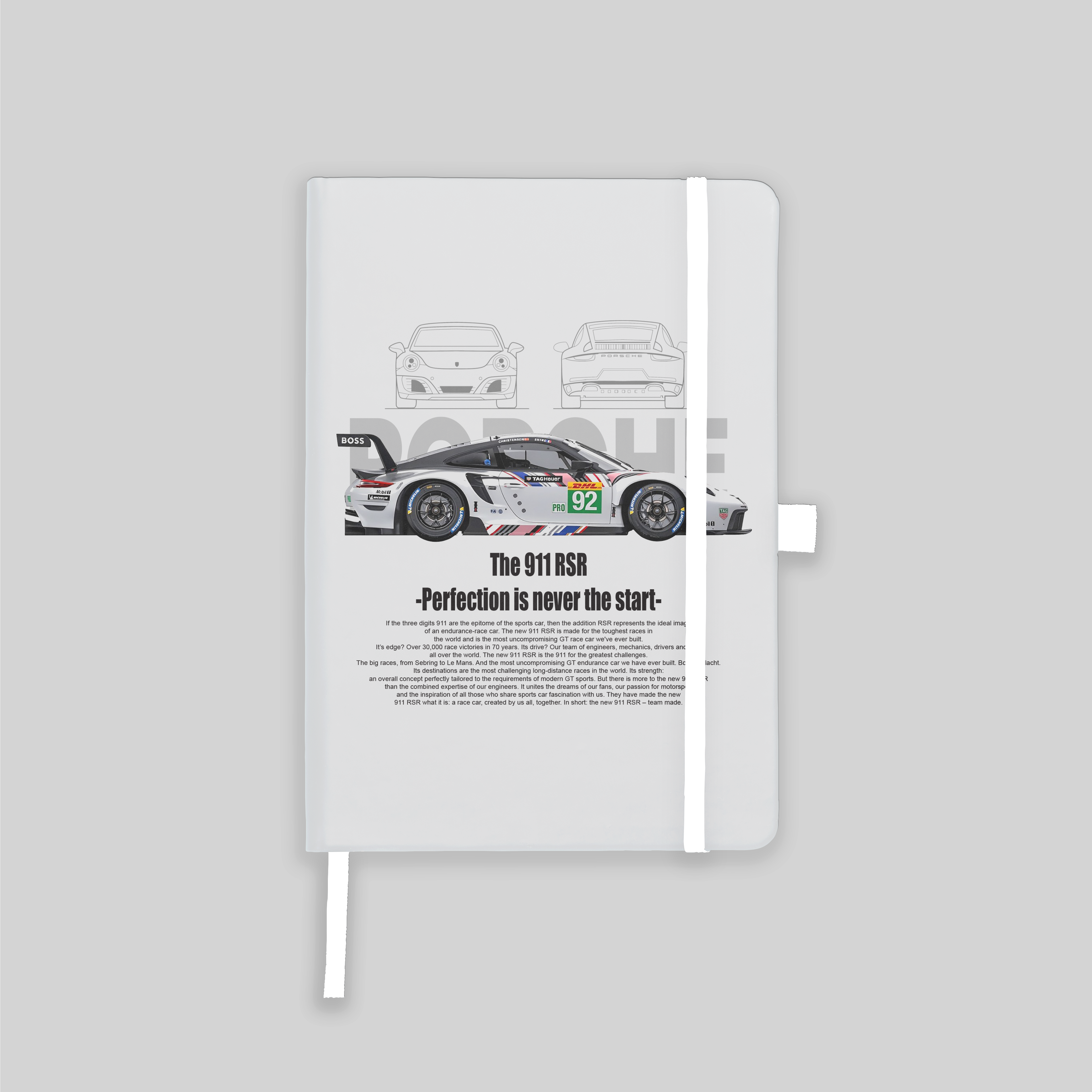 Porsche 911 RSR Custom Notebook