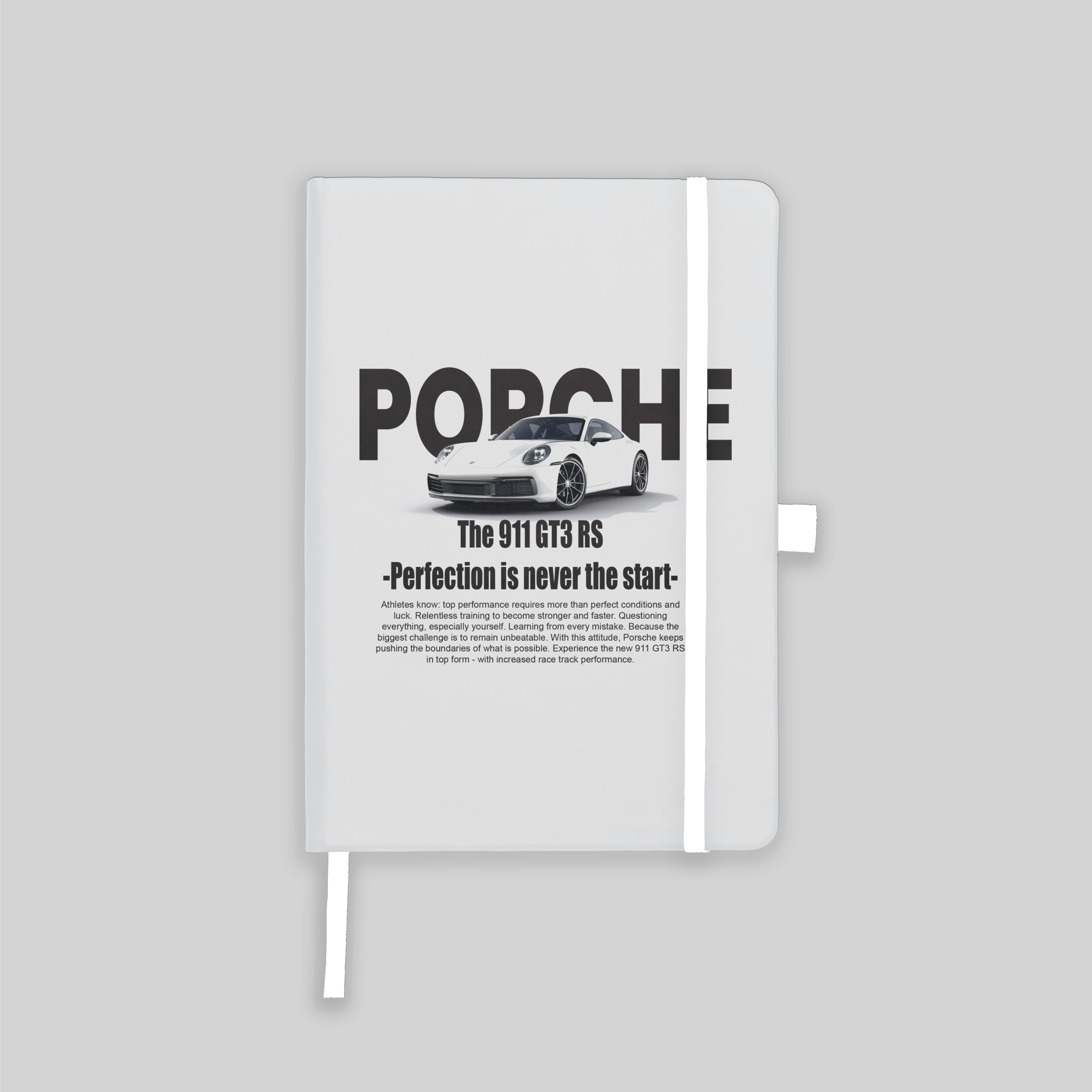 Porsche 911 White Edition Custom Notebook