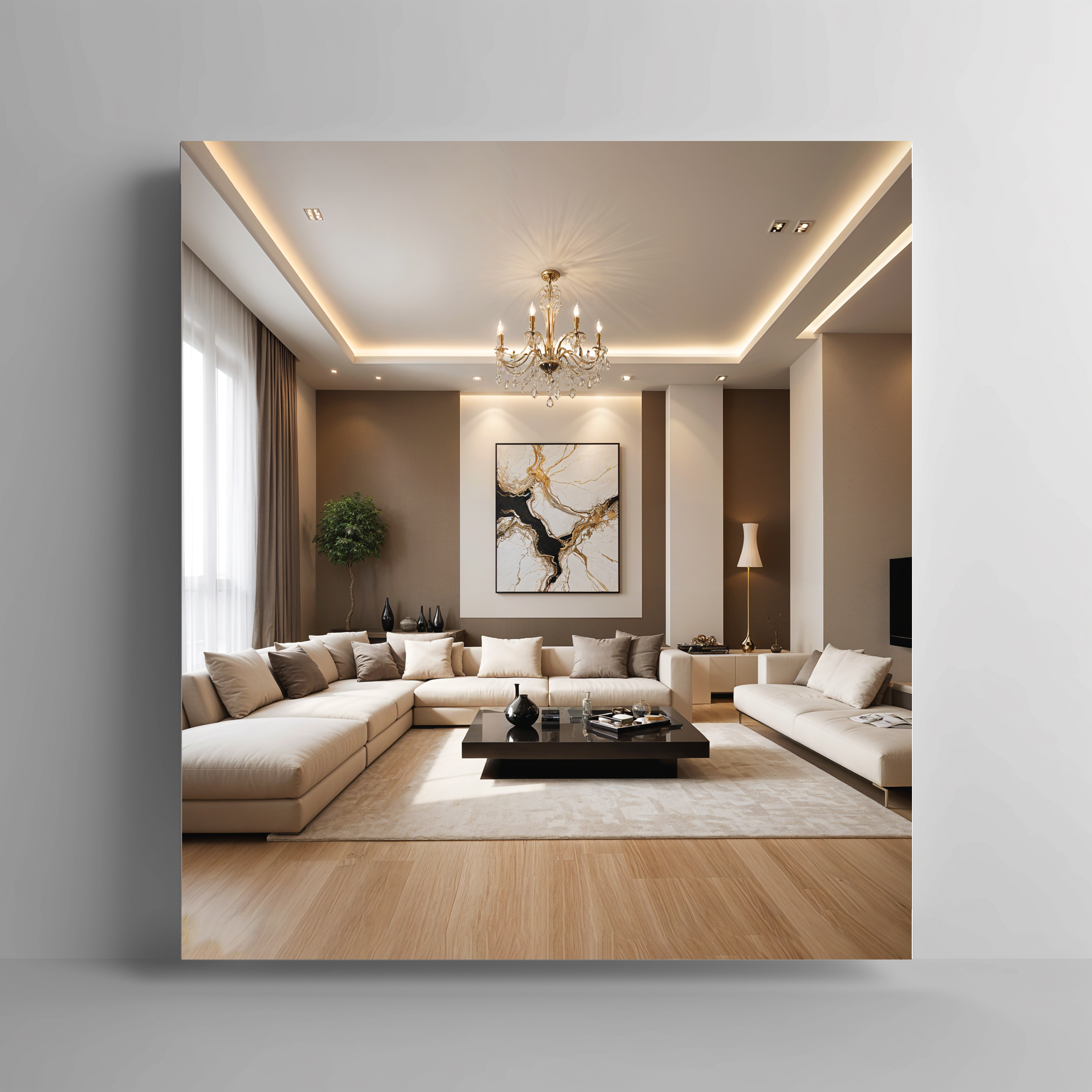 Modern Living Room Canvas