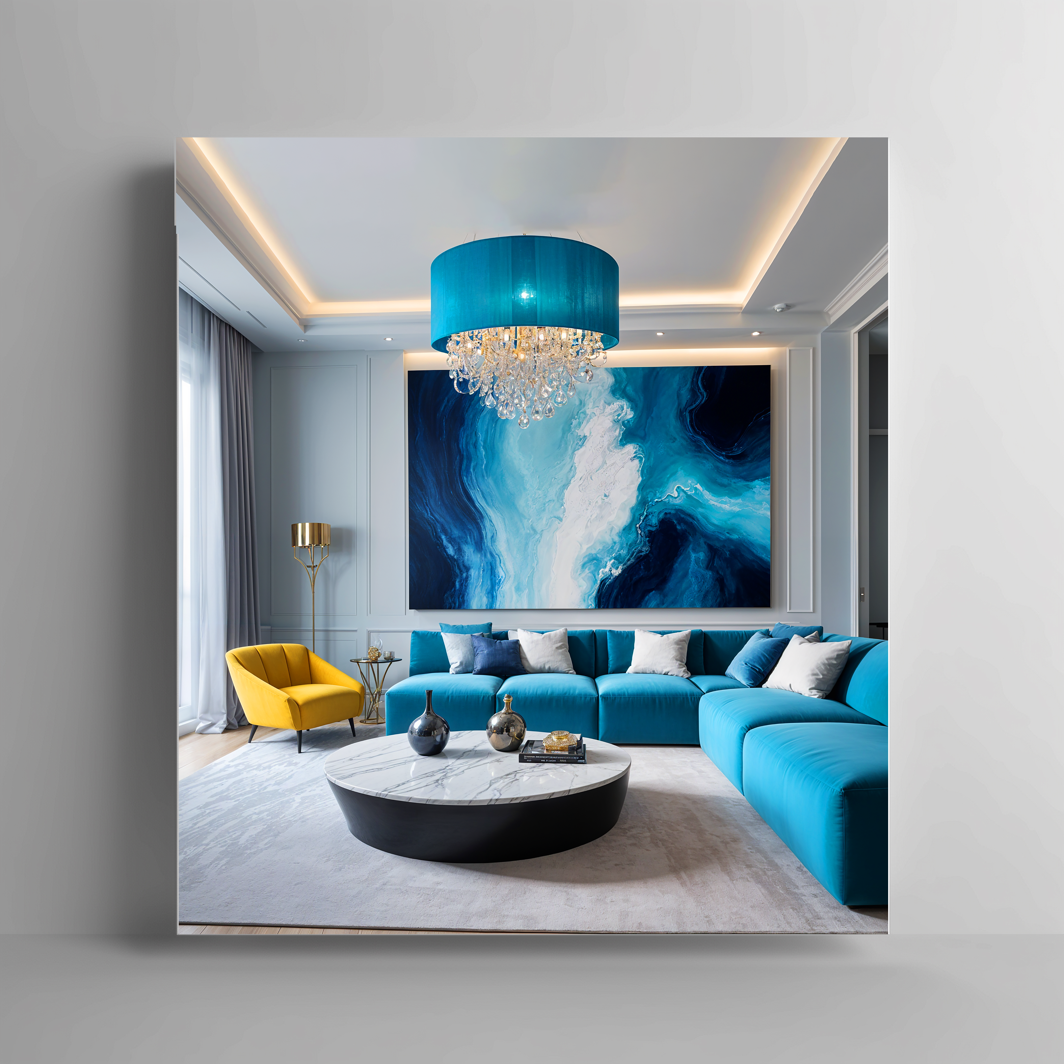 Modern Living Room Canvas