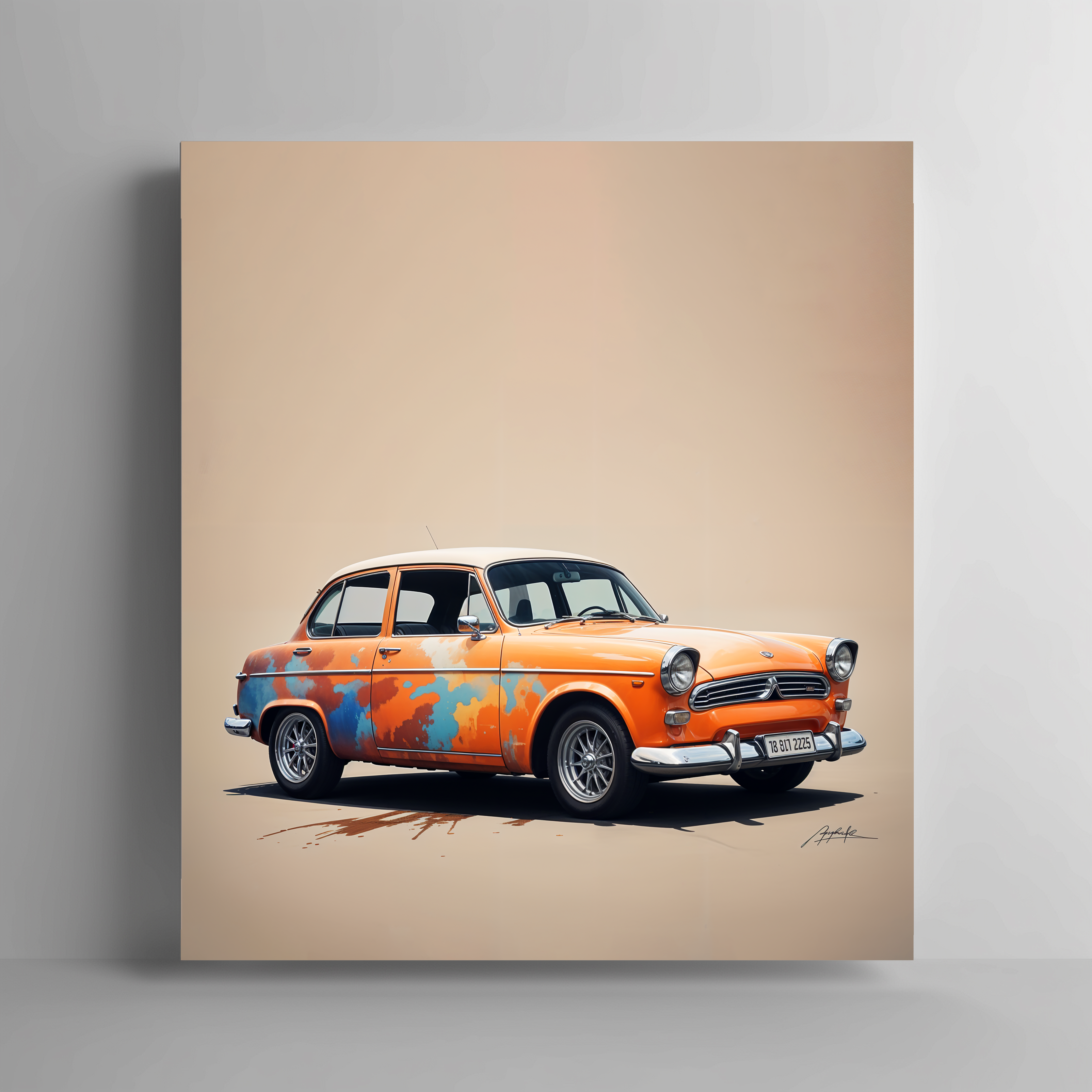 Classic Car Decorative Canvas Print