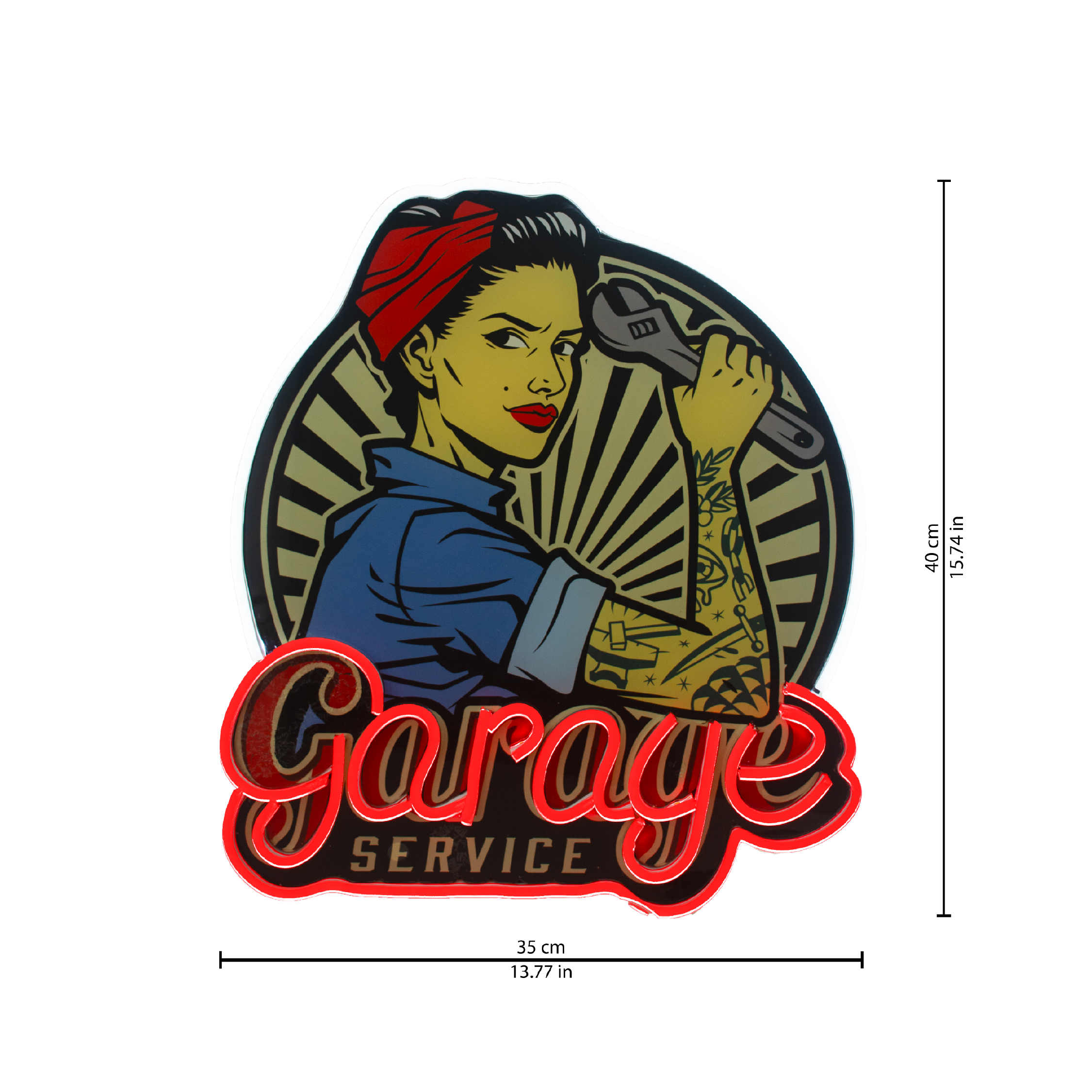 Garage Service LED Neon Signage