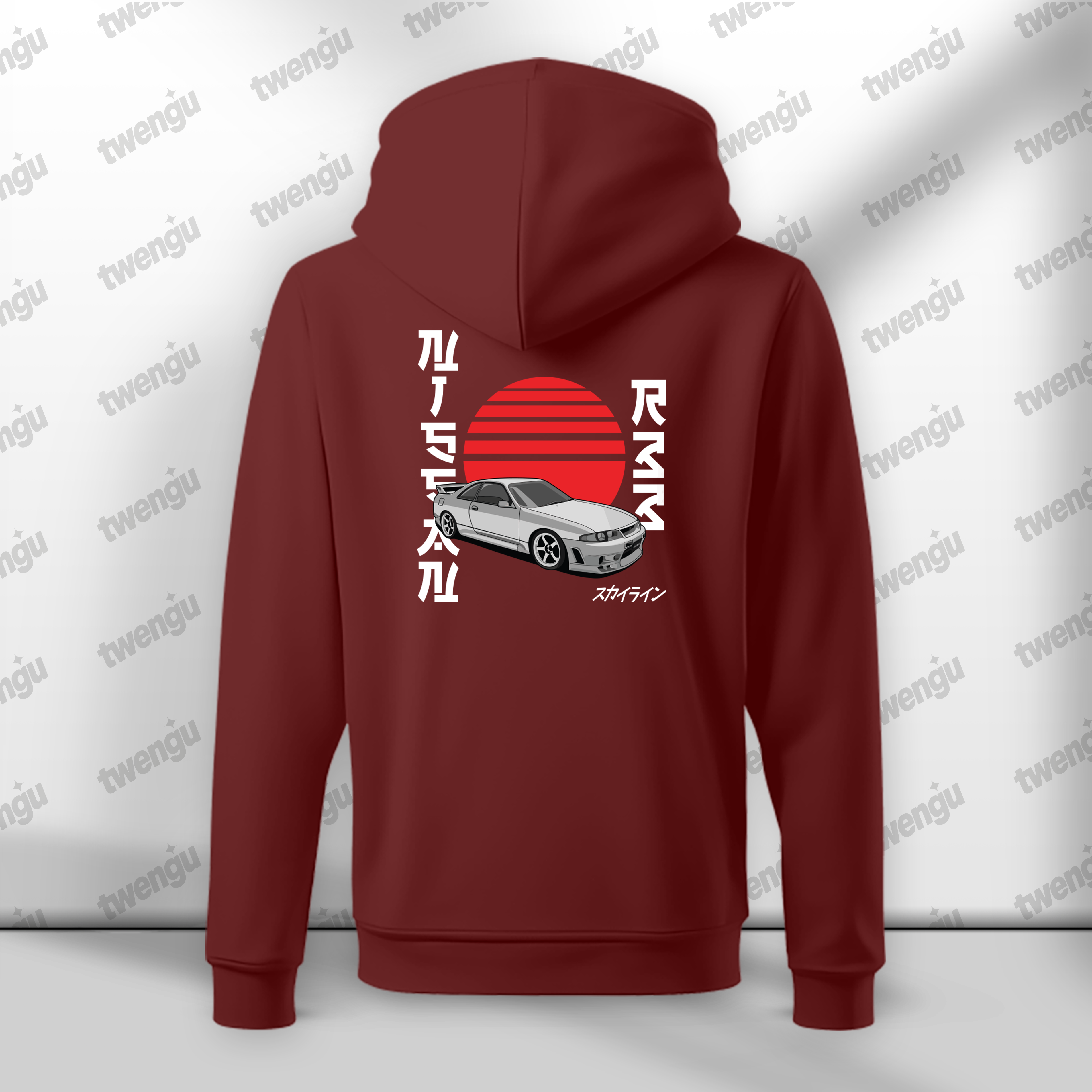 Tokyo Skyline Hoodie – 1998 Retro JDM Car Design