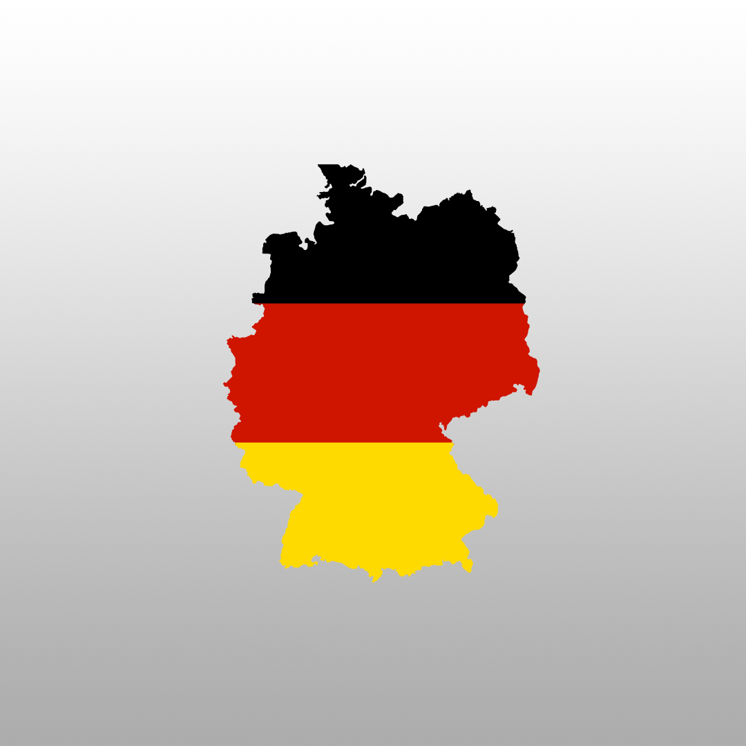 Germany Country Shaped Flag